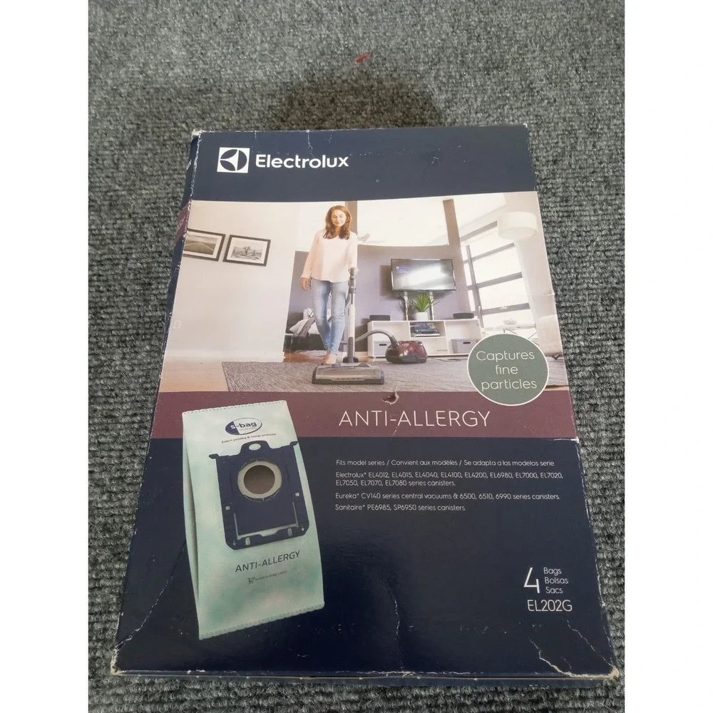 Electrolux Anti-Allergy Vacuum Bags Authentic - 4 Pack EL202G Eureka Sanitaire